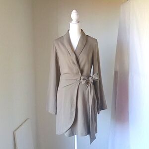 H&M Wrap up Mini Dress Long-sleeves Size XS